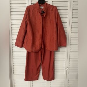 Vintage Alfred Dunner Burned Orange 2 piece set